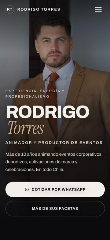 rodrigoraisepro.cl en un celular