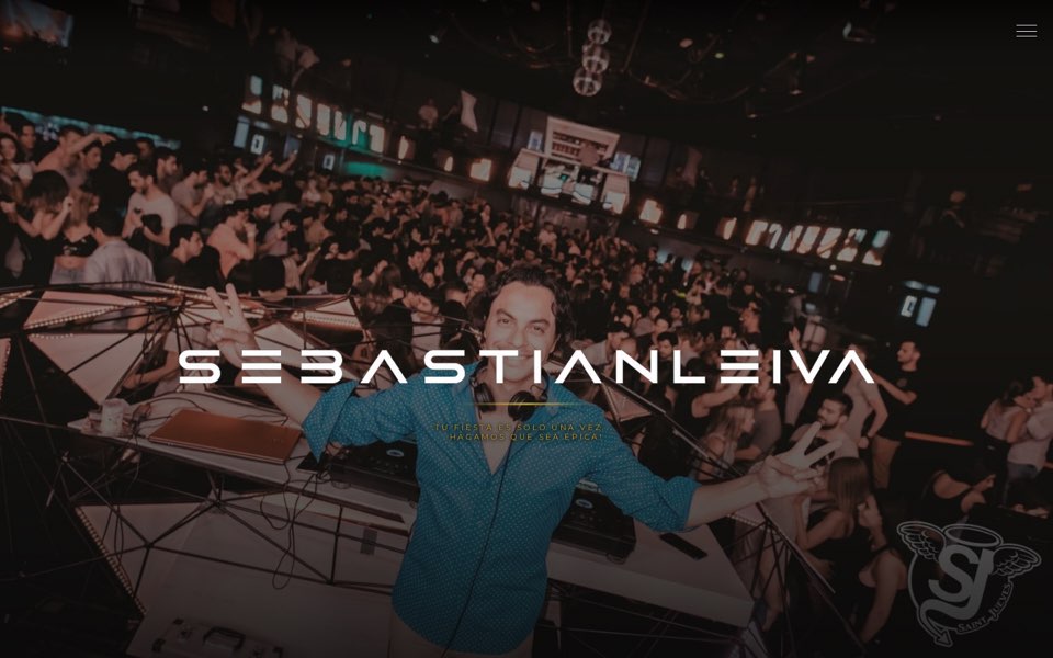 Portada de sebastianleivadj.cl en un computador